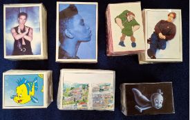 Trade stickers, 7 apparently complete sets (not all checked for completeness) issued by Panini,