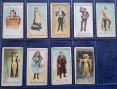Cigarette cards, Salmon & Gluckstein Music Hall Stage Characters 9/30 ( numbers 1 7 9 11 14 20 22 23