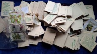 Cigarette card silks, J Wix Kensitas Flowers over 130 