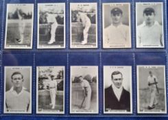 Cigarette cards, Cricket, Northamptonshire, a collection of 19 Godfrey Phillips photographic cards