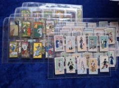 Cigarette cards, Chinese issues, 2 part sets, BAT Chinese Fables 50/100 gold borders, Hatamen