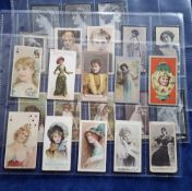 Cigarette cards, 23 unusual cards, Actress & Beauty themes Muratti Actress FROGA, Hudden (2, 1 is