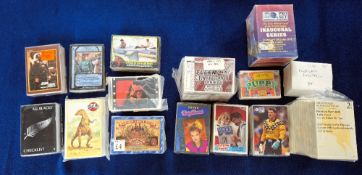 Trade cards, 15 apparently full sets (not checked) including Orbis Dinosaurs (90), Pro Set