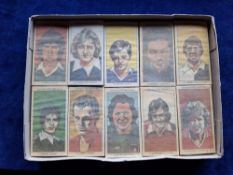 Trade cards, Football, Sun Soccercards (apparently complete set 1000 cards) in 20 cellophane wrapped