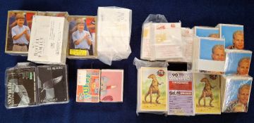 Trade cards, 21 apparently complete sets (but only 5 different titles), Panini Royal Family (set 210