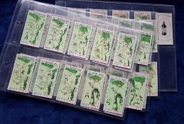 Cigarette cards, Golf, Churchman Can You beat Bogey (set 55 cards) 2 cards numbers 4 and 43 are