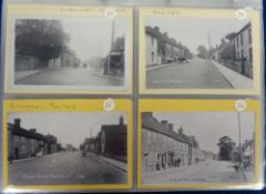 Postcards, Berkshire, a Thatcham and environs collection of approx. 127 cards in modern album,