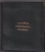 Beer labels, J.E.C. Potter, Lithographer, Stamford, a second leather bound album with gilt lettering