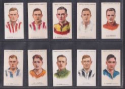 Cigarette cards, Lambert & Butler Footballers 1930-1 (set 50 cards) (a few with light toning, gd/