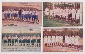 Football postcards, Spain, a collection of 8, colour printed, Spanish Teamgroup postcards, 1922-