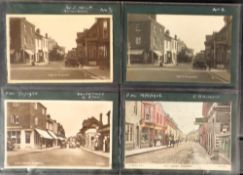 Postcards, Hampshire, a collection of approx. 102 cards of Ringwood in modern album. Cards corner