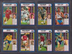 Trade cards, Sported Magazine Sports Stars (blue borders) (set 40 cards) including Ronaldo Brazil,