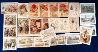 Trade cards, Van Houten, selection of 25 'XL' cards from various series, French Scenes (4),