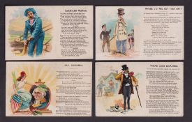 Cigarette cards, USA, Blakwell's Durham Tobacco Co, Illustrated Songs (Back with advertisement label