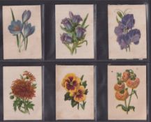 Cigarette silks, B Morris English Flowers (set 50 cards) all with original paper backs (a few