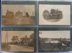 Postcards, Berkshire, a comprehensive collection of approx. 153 cards of Thatcham in modern album.