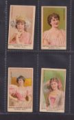 Cigarette cards, China, The Egyptian Cigarettes Manufacturing Co, Shanghai, Actresses, 'MUREG', four