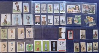 Cigarette / Trade cards, Golf, Mixture over 165 cards all golf related. Many issuers including