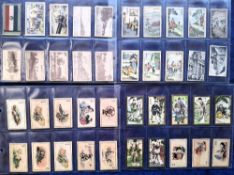Cigarette cards, China, 154 cards, many different series, nearly all with printed backs, mostly