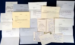 Ephemera, Judi Dench, a selection of letters and cards, all sent to one person from Judi Dench
