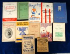 Football booklets, a collection of 12 Non-League Club booklets, 1940/50's inc. Wimbledon Diamond
