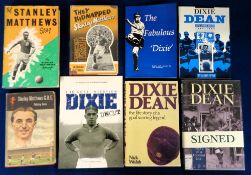 Football biographies, 7 books, 4 relating to Dixie Dean, 'Dixie Dean The Story of a Football Icon'