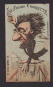 Cigarette card, The Figaro Cigarette, Caricatures (paper issue), 'X' size, type card M. Leon