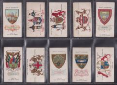 Cigarette cards, Wills Australia, 4 sets, Arms of the British Empire, A Tour Round the World,