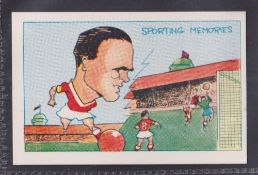 Trade cards, Football, Clevedon Confectionery, Sporting Memories XL sized 96 x 63mm, type card no.16
