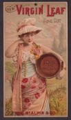 Tobacco advertising, USA, D. H. McAlpin & Co, artist drawn shop advertising display card 'Chew