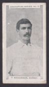 Cigarette card, Glass & Co, Cricketers Series, type card, no 7, T. Richardson, Surrey (gd) (1)