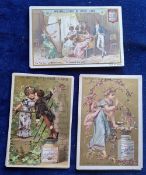 Trade cards, Liebig 3 sets, French language S121, Children's Meetings, S752 Life under the