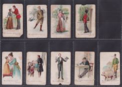 Cigarette cards, Whale & Company, Conundrums, 9 different cards (all poor condition) (9)