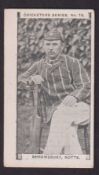 Cigarette card, Charlesworth & Austin, Cricketers Series, type card, no 13, Shrewsbury, Notts (