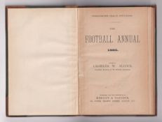 The Football Annual, 1895 by C.W. Alcock, 28th Year of Publication. Hardback first edition,