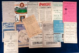 Football programmes, 14 programmes from the 1940's inc. Chelsea v Portsmouth 48/49, Millwall v