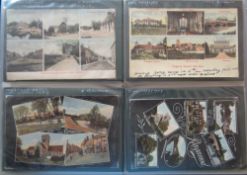 Postcards, Hampshire, a comprehensive Ringwood collection of approx. 198 cards in modern album.