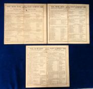 Horseracing, Royal Ascot, 3 large size racecards from the Royal Meeting, 5th, 6th & 8th June 1855,