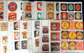 Beer labels, UK collection of 600+ labels, mostly modern, many different breweries inc. Whitbread,