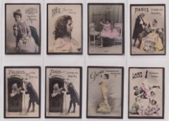 Cigarette cards, South America, Malagrida, Photo Series 3, Series F, Actresses, (Plain back,