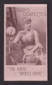 Cigarette card, Taddy, Actresses, Collotype, type card, Miss Edith Chester (gd) (1)