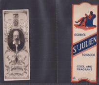 Cigarette advertising bookmarks, 5 bookmarks advertising cigarette / tobacco products including