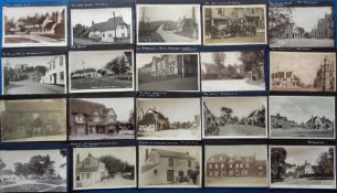 Postcards, Pubs, a selection of approx. 37 cards of UK pubs, all corner mounted, some with