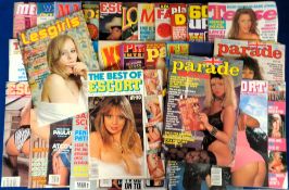 Glamour magazines, a collection of approx. 50 adult magazines, 1980's onwards, various titles inc.