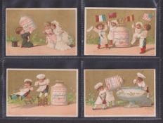 Trade cards, Liebig S44 Pictures of Children V French language (set 12 cards) (couple cards light