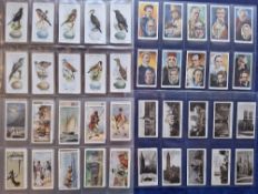 Cigarette cards, 5 sets all Ogden's issues, British Birds & Their Eggs, Actors Natural &