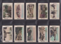 Cigarette cards, Gallaher Interesting Views Coloured (set 100 cards) (gen gd a few fair)