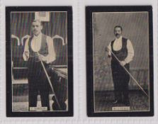 Cigarette cards, Smith's, Champions of Sport (Red Back) two cards, both 'Sun Cured Mixture' backs,