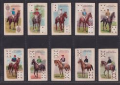 Cigarette cards, BAT plain backs, Jockeys & Owners Colours, p/c inset (set 53 cards) (slightly