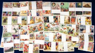 Trade cards, Italy, Caffe Lavazza, a collection of 40+ sets, all appear to be complete, many